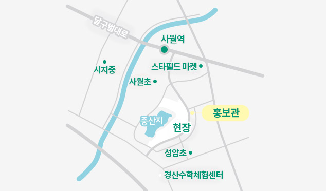 펜타힐즈 더블유 스퀘어 오시는 길 안내도